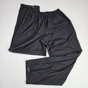 Y2K Nike Golf Clima-Fit Wind Pant Mens XL Black Loose Zip Ankle Windbreaker Rain